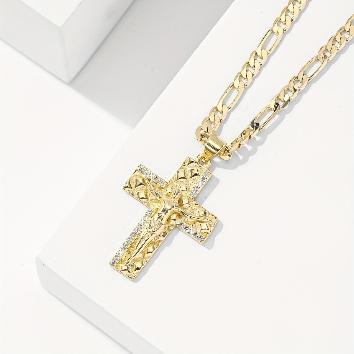 Elegant Zirconia Cross Necklace