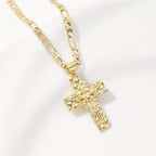 Elegant Zirconia Cross Necklace