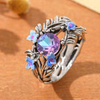 Whimsical Floral Gemstone Ring