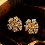 Chunky Pearl Evil Eye Earrings