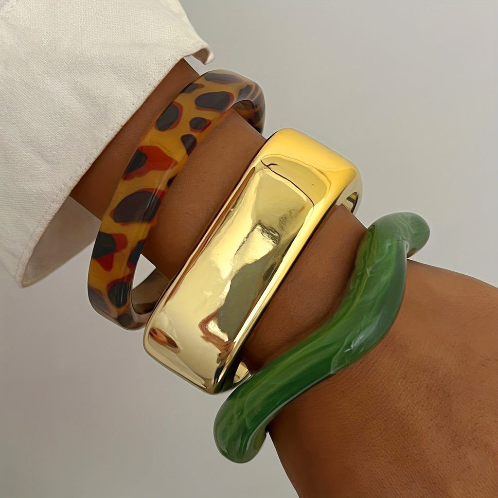 Eclectic Mixed Bangle Stack