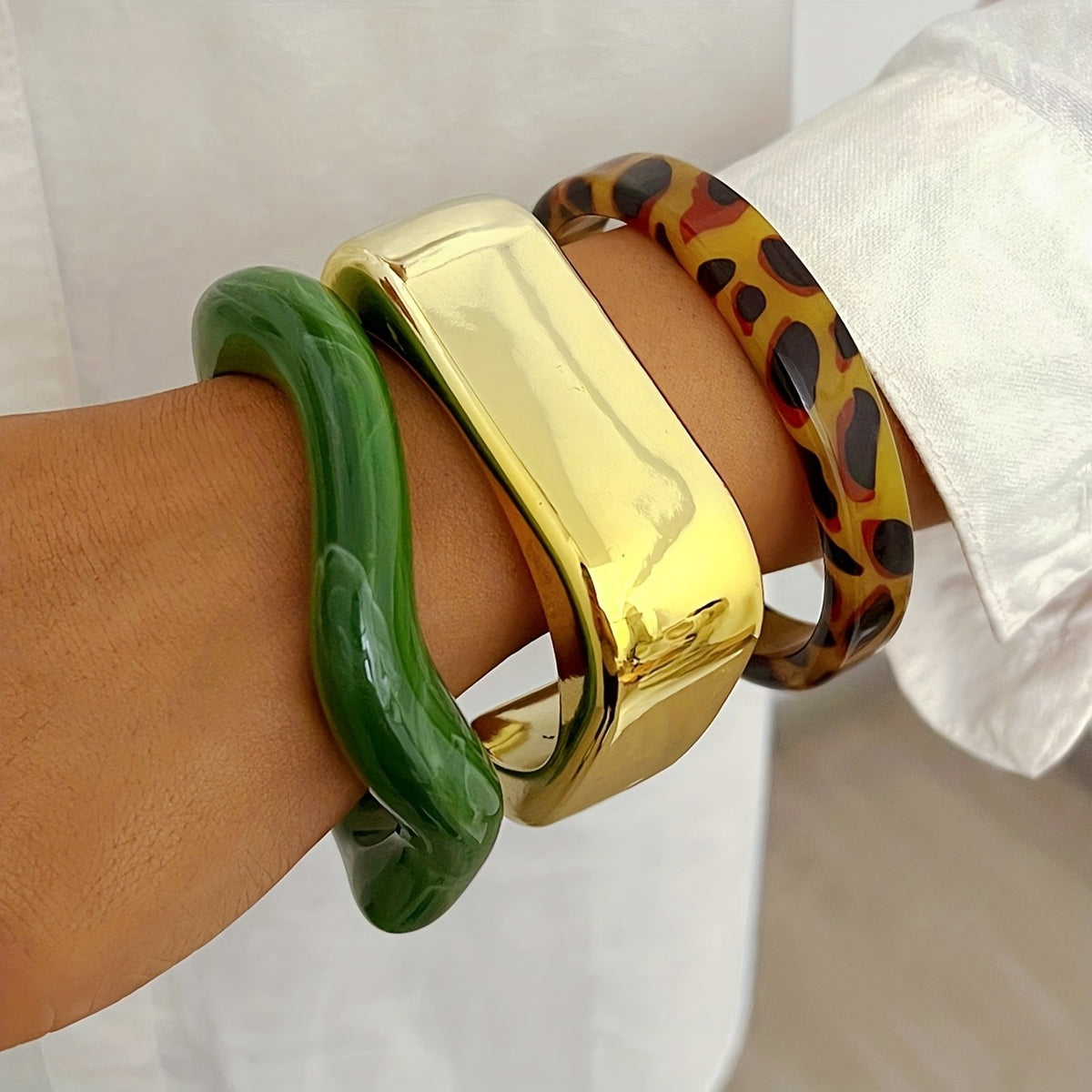 Eclectic Mixed Bangle Stack