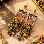 Whimsical Deer Charm Drop Earrings