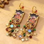 Whimsical Deer Charm Drop Earrings