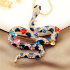 Regal Rainbow Snake Brooch