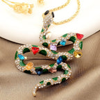 Regal Rainbow Snake Brooch