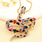 Regal Rainbow Snake Brooch