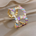 Whimsical Pastel Enamel Cuff Bracelet