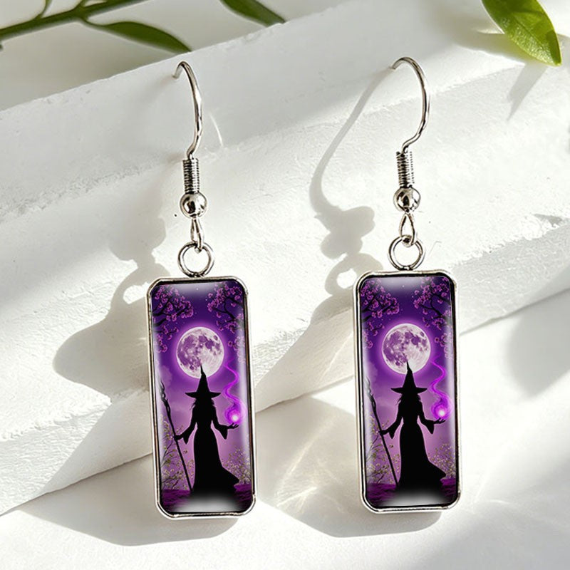 Mystic Witch Moon Drop Earrings