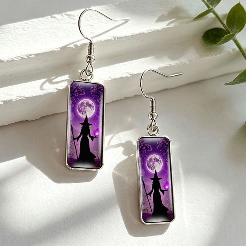 Mystic Witch Moon Drop Earrings