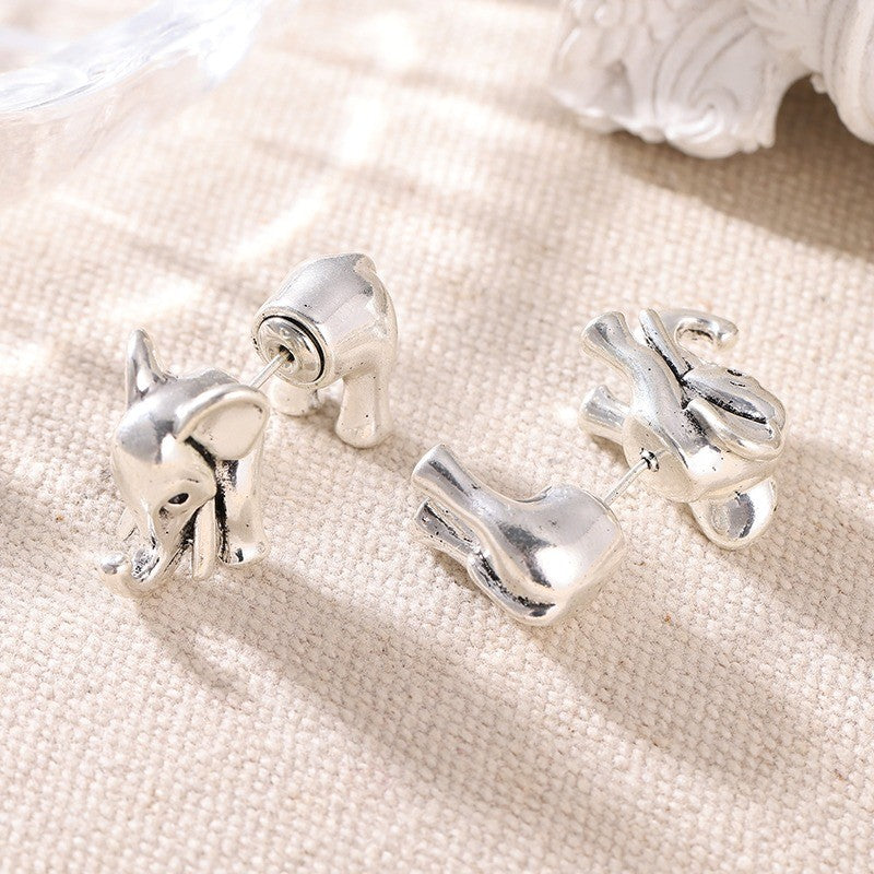 Whimsical Elephant Stud Earrings