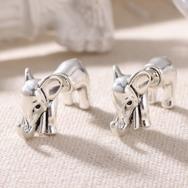 Whimsical Elephant Stud Earrings