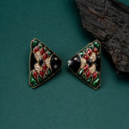 Whimsical Fish Scale Stud Earrings