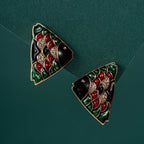 Whimsical Fish Scale Stud Earrings