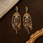 Colorful Jellyfish Tassel Drop Earrings