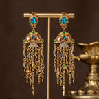 Colorful Jellyfish Tassel Drop Earrings