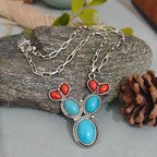 Boho Cactus Turquoise Necklace