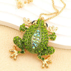 Whimsical Pink Frog Pendant Necklace