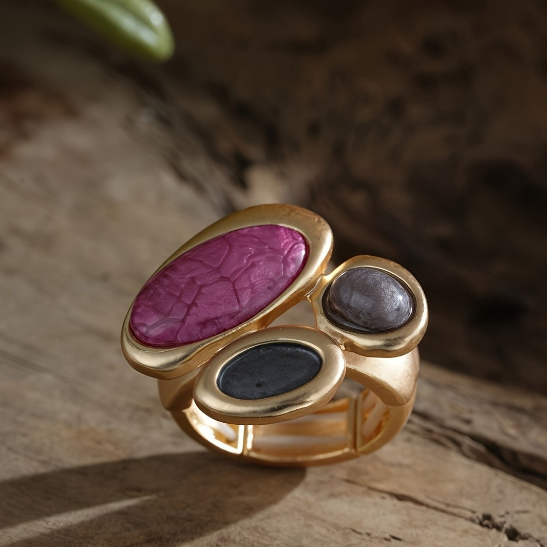 Elegant Geometric Cluster Statement Ring