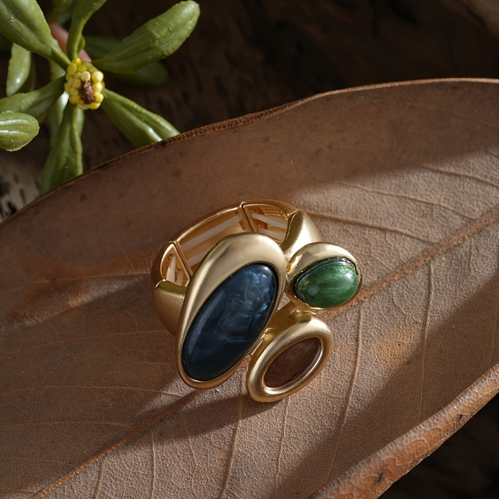 Elegant Geometric Cluster Statement Ring