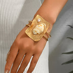 Elegant Geometric Open Cuff Bracelet