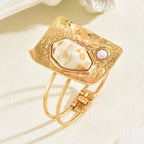 Elegant Geometric Open Cuff Bracelet