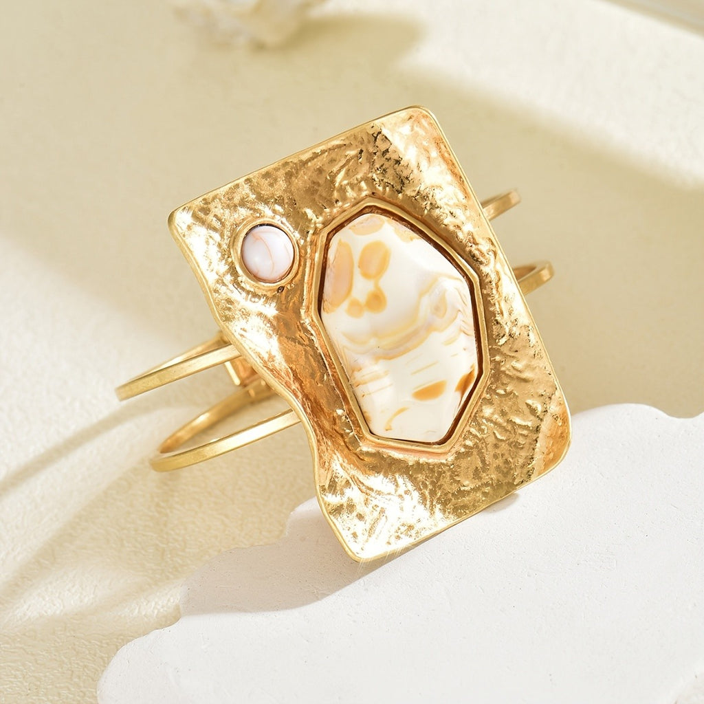 Elegant Geometric Open Cuff Bracelet