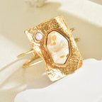 Elegant Geometric Open Cuff Bracelet