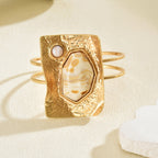 Elegant Geometric Open Cuff Bracelet