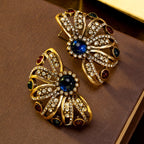 Elegant Floral Gemstone Earrings