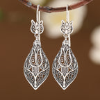Ornate Filigree Teardrop Earrings