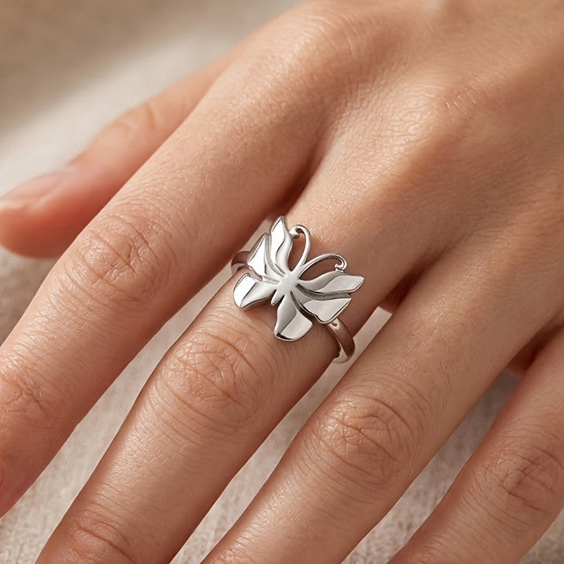 Dainty Butterfly Statement Ring