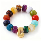 Coquette Charm Alphabet Bracelet