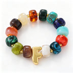 Coquette Charm Alphabet Bracelet