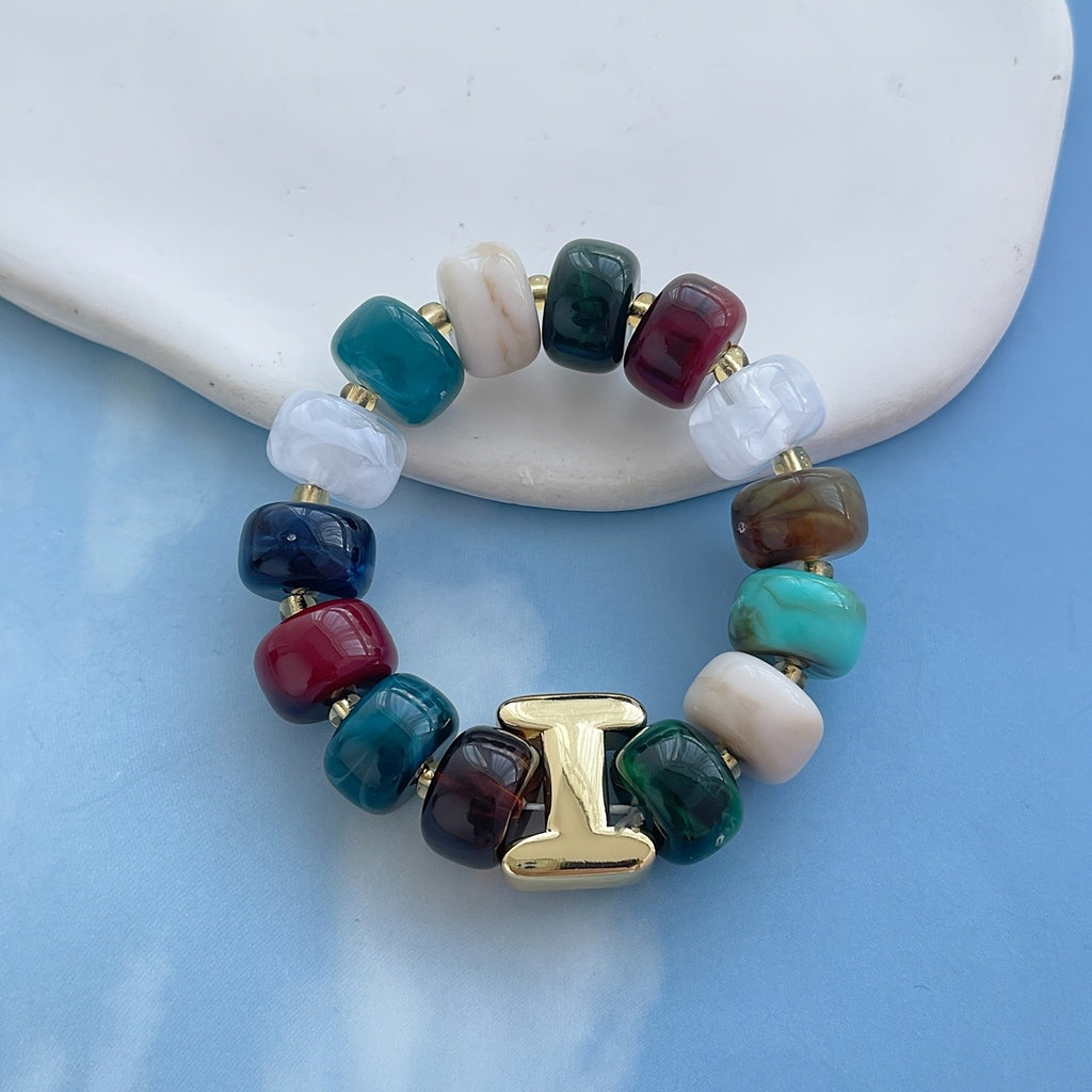 Coquette Charm Alphabet Bracelet