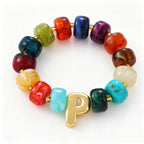 Coquette Charm Alphabet Bracelet
