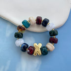 Coquette Charm Alphabet Bracelet