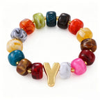 Coquette Charm Alphabet Bracelet