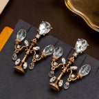 Elegant Chandelier Glass Drop Earrings