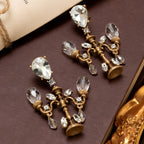 Elegant Chandelier Glass Drop Earrings