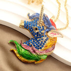 Whimsical Rainbow Unicorn Pendant Necklace