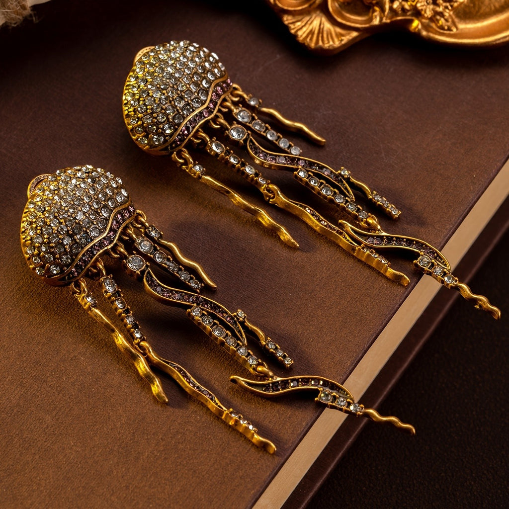 Elegant Jellyfish Drop Earrings