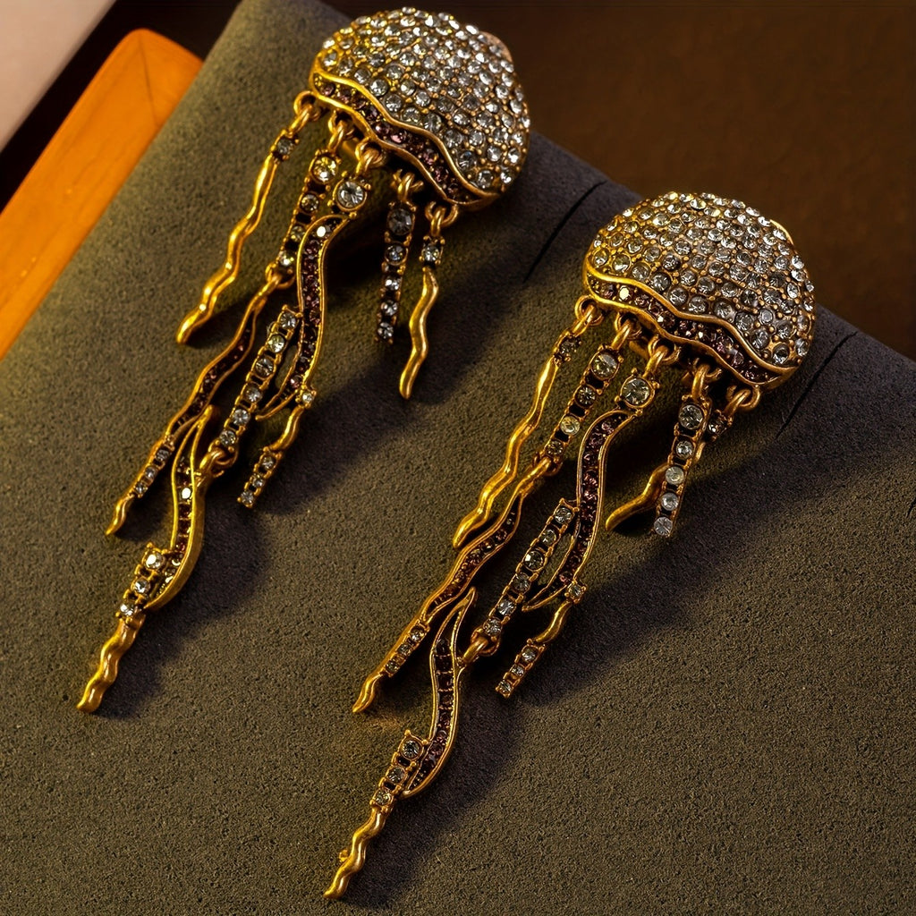Elegant Jellyfish Drop Earrings