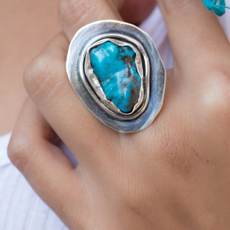 Bold Turquoise Statement Ring