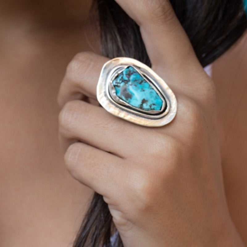 Bold Turquoise Statement Ring