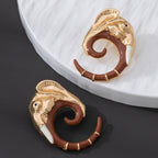 Whimsical Elephant Hoop Earrings