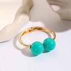 Colorful Sphere Open Cuff Bracelet
