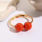 Colorful Sphere Open Cuff Bracelet