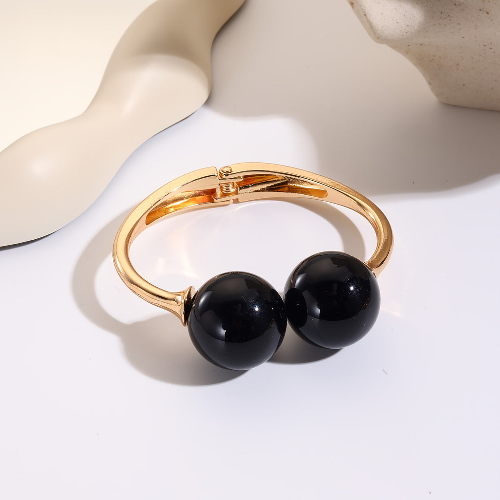 Colorful Sphere Open Cuff Bracelet