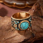 Ornate Turquoise Statement Ring